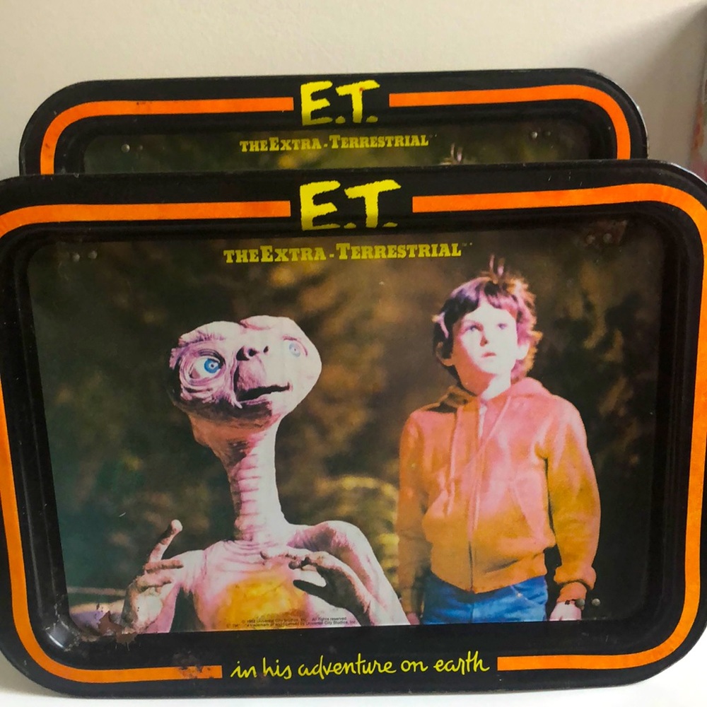 Vintage ET TV trays!!!!